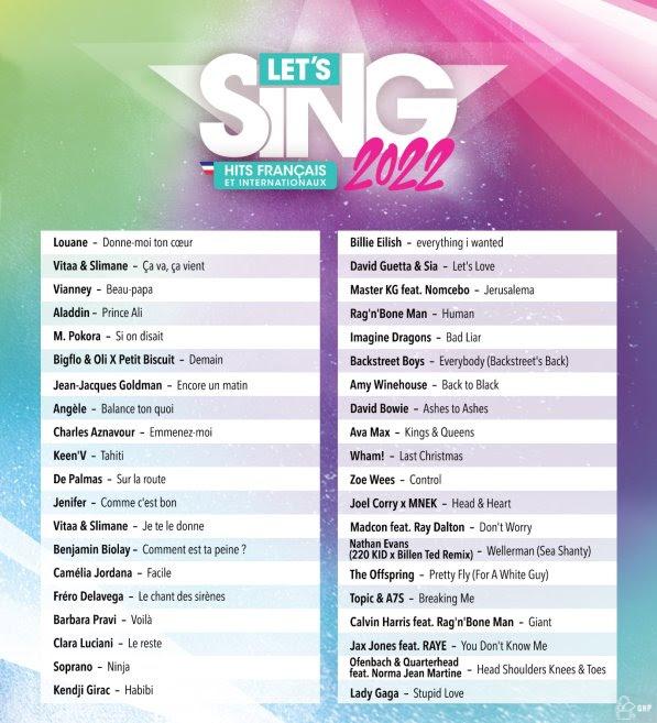 Playlist | Let's Sing 2022 - Votre karaoke annuel est disponible depuis aujourd'hui